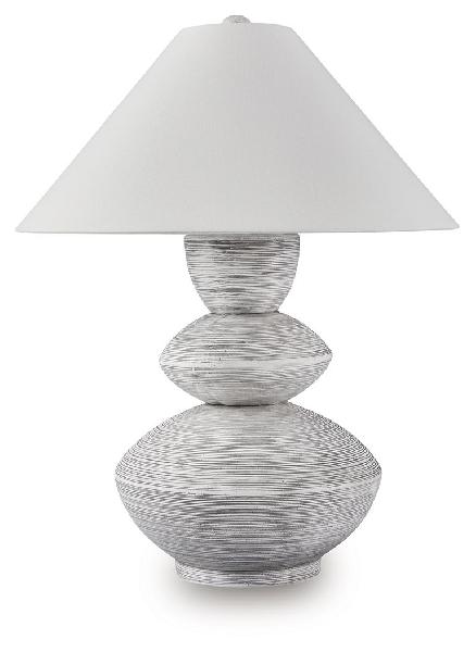 Image of Brickdon - Poly Table Lamp - Distressed White