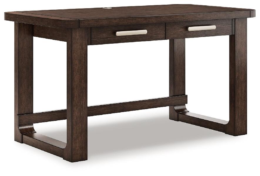 Image of Breckington - Home Office Desk - Dark Brown