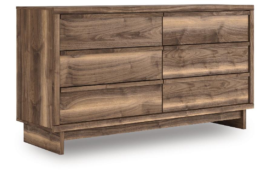 Image of Chirason - Six Drawer Dresser - Brown