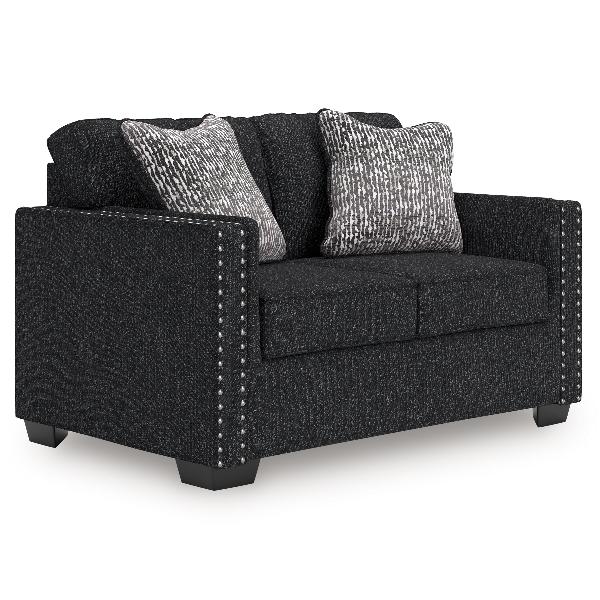 Image of Jasmine Peaks - Loveseat - Coal