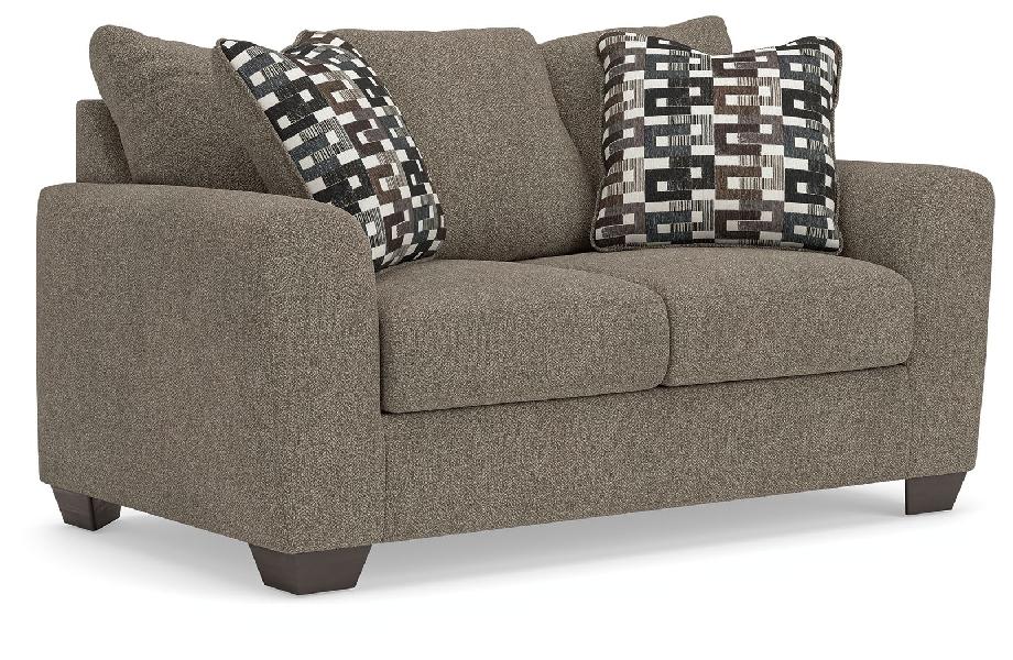Image of Triston-Peaks - Loveseat - Suede