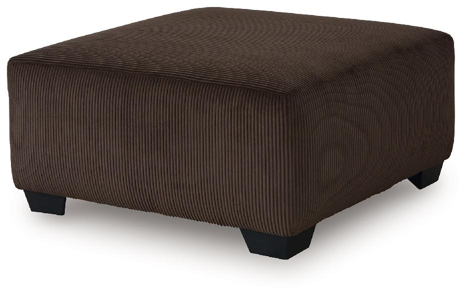 Image of Kimlee - Oversized Accent Ottoman - Chocolate