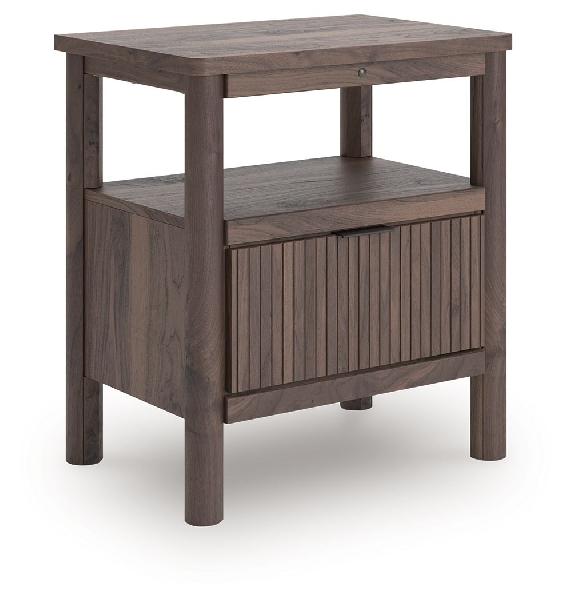 Image of Pamytta - One Drawer Night Stand - Brown