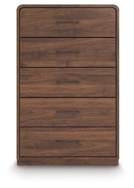 Image of Fortlorn - Five Drawer Chest - Walnut Brown