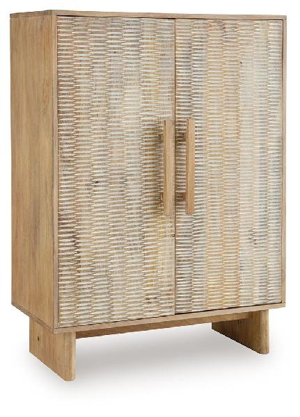 Image of Dallinbury - Accent Cabinet - Natural / White Wash