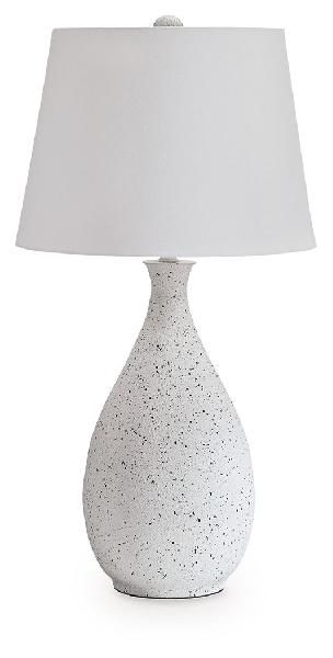 Image of Wyattford - Metal Table Lamp - White / Black