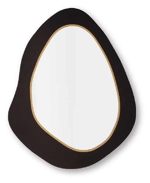Image of Kierlock - Accent Mirror - Black / Gold Finish