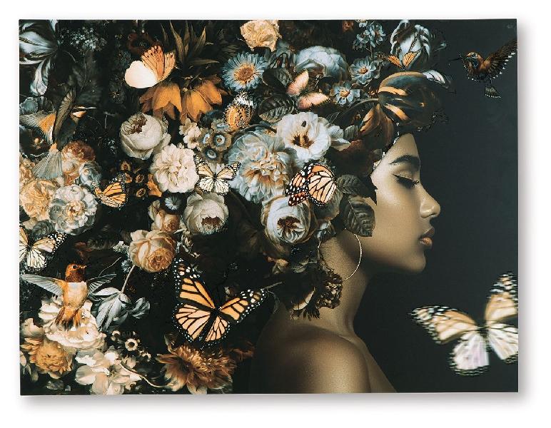 Image of Valfer - Wall Art - Orange / Black / White