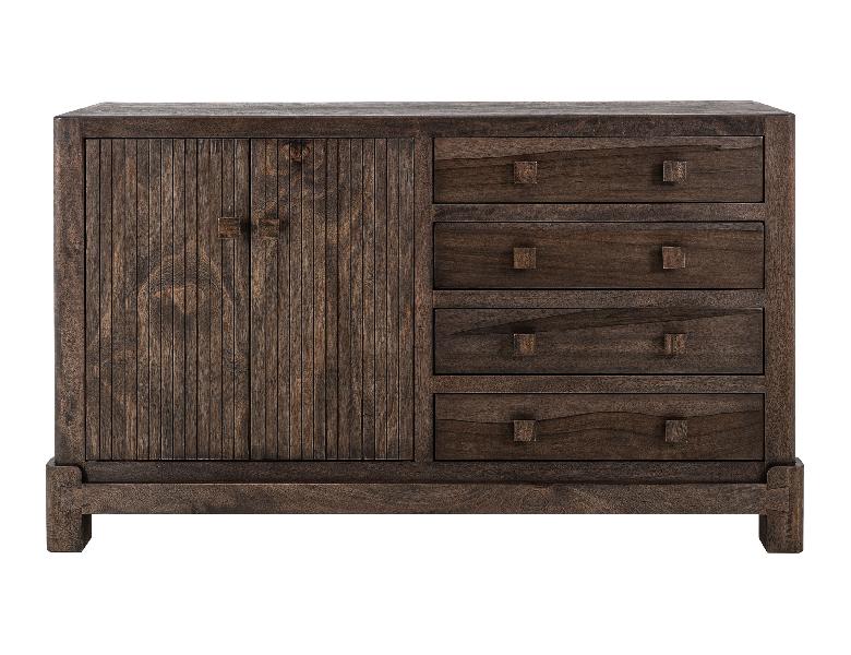 Image of Atenas - Console With 4 Drawer And 2 Doors - Dark Brown