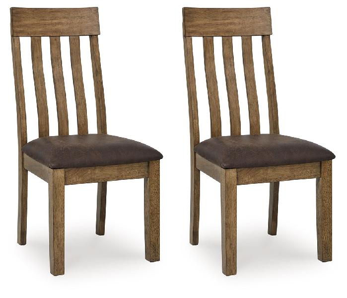 Image of Urbinforte - Dining Upholstered Side Chair (Set of 2) - Light Brown