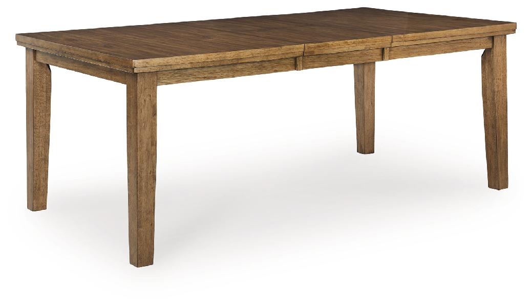 Image of Urbinforte - Dining Room Butterfly Extension Table - Light Brown