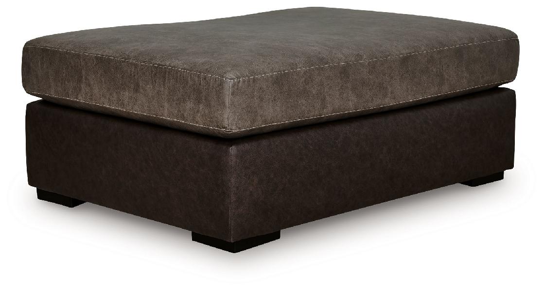Image of Castille Way - Oversized Accent Ottoman - Fossil