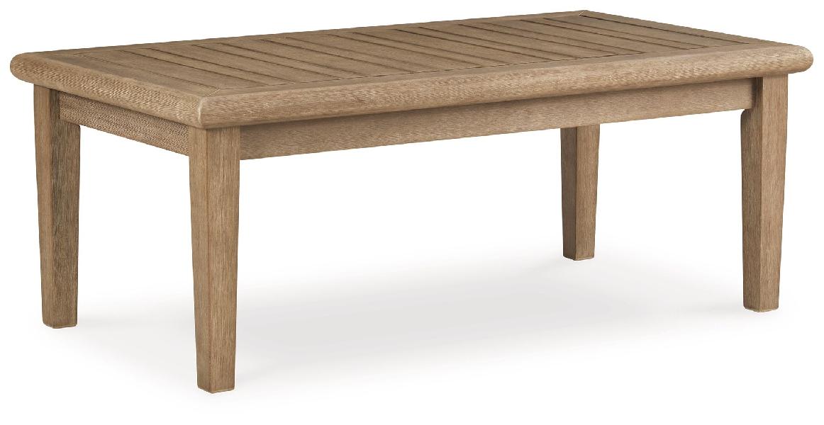 Image of Carter Hall - Rectangular Cocktail Table - Beige