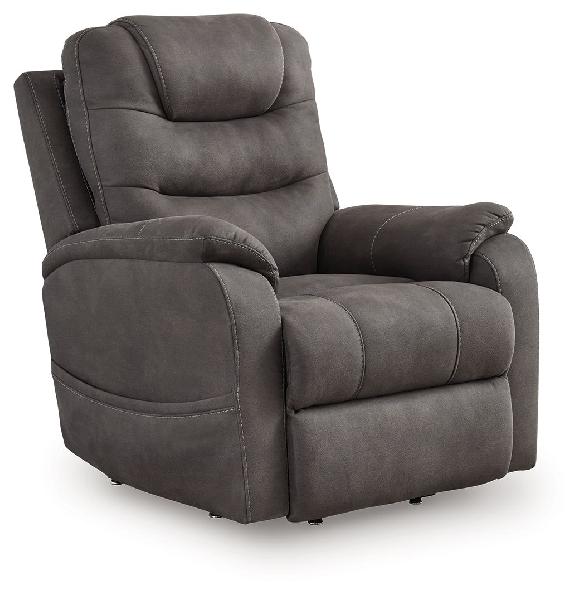 Image of Snowfield - Power Lift Recliner - Gunmetal
