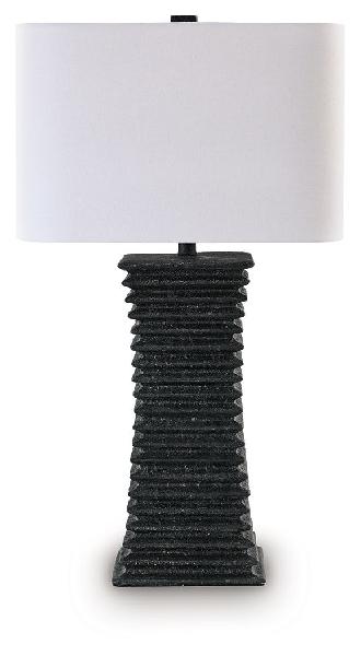 Image of Golzar - Poly Table Lamp - Black