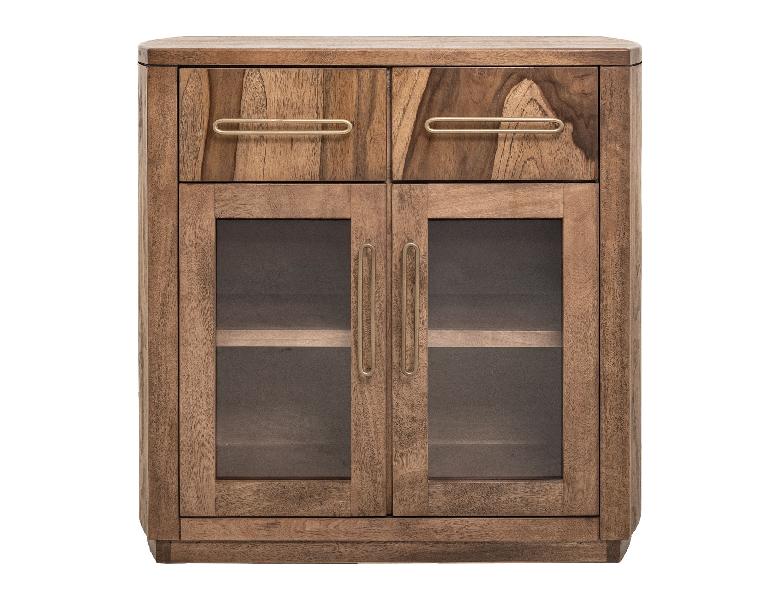 Image of Balam - Server With 2 Drawer & 2 Glass Door - Light Brown