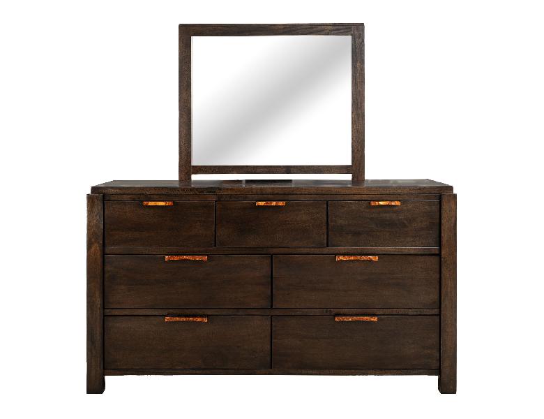 Image of Raramuri - 7 Drawer Dresser - Dark Brown