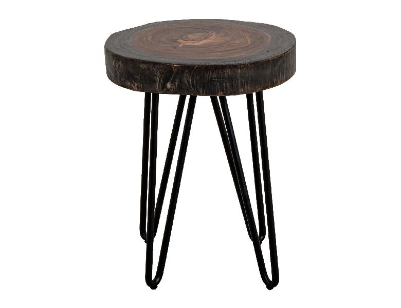 Image of Parota - Chairside Table - Dark Brown