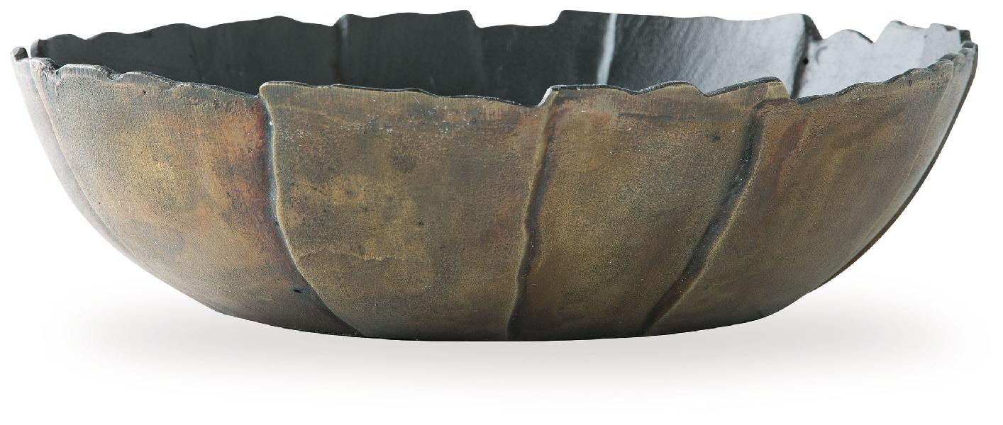 Image of Aidman - Bowl - Black / Antique Gold Finish