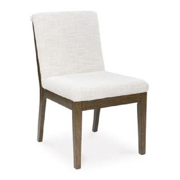 Image of Marxmore - Dining Upholstered Side Chair (Set of 2) - Beige / Brown