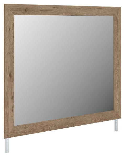 Image of Oliandon - Bedroom Mirror - Light Brown