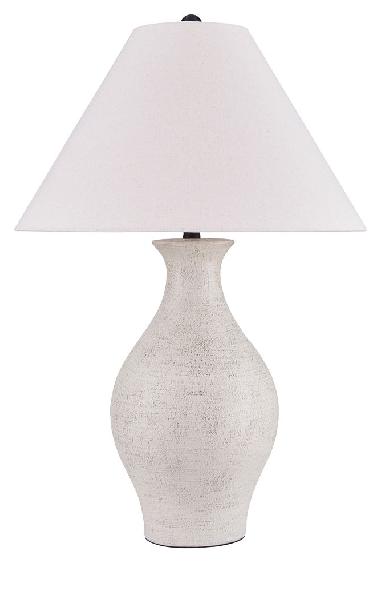 Image of Ashbend - Ceramic Table Lamp - Antique White