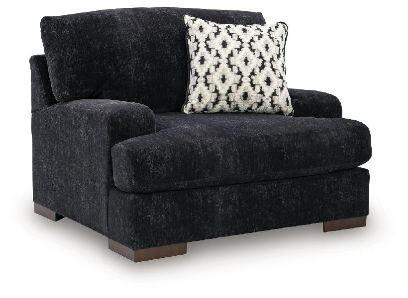 Image of Whitmore Manor - Chair And A Half - Black Pearl