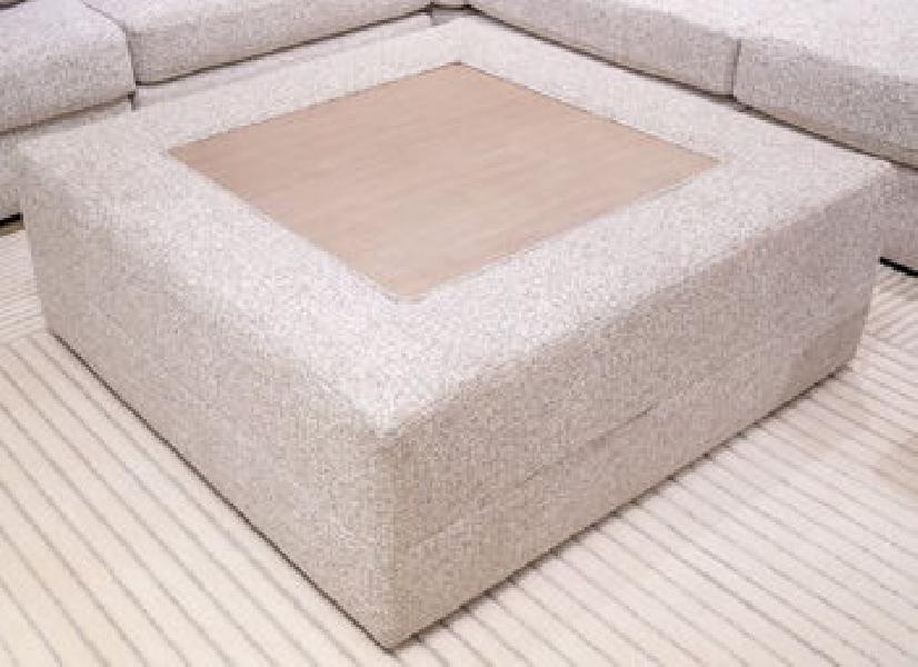 Image of Ashbourne Estate - Oversized Accent Ottoman - Snowstone