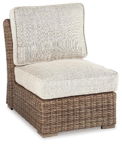Image of Beachcroft - Armless Chair w/Cushion - Beige