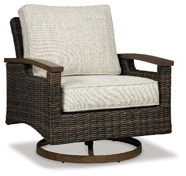 Image of Paradise Trail - Swivel Lounge Chair (Set of 2) - Medium Brown