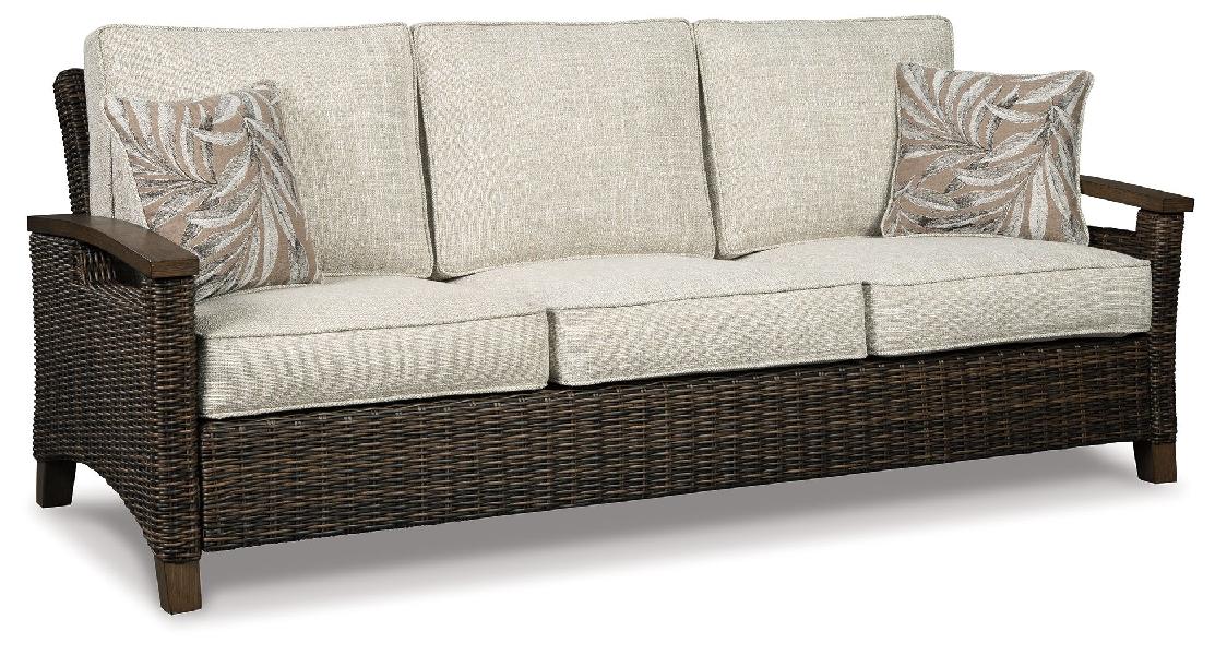 Image of Paradise Trail - Sofa with Cushion - Medium Brown