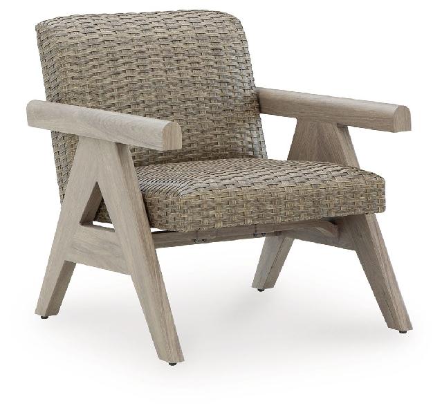 Image of Cliff Trails - Rocking Lounge Chair - Beige