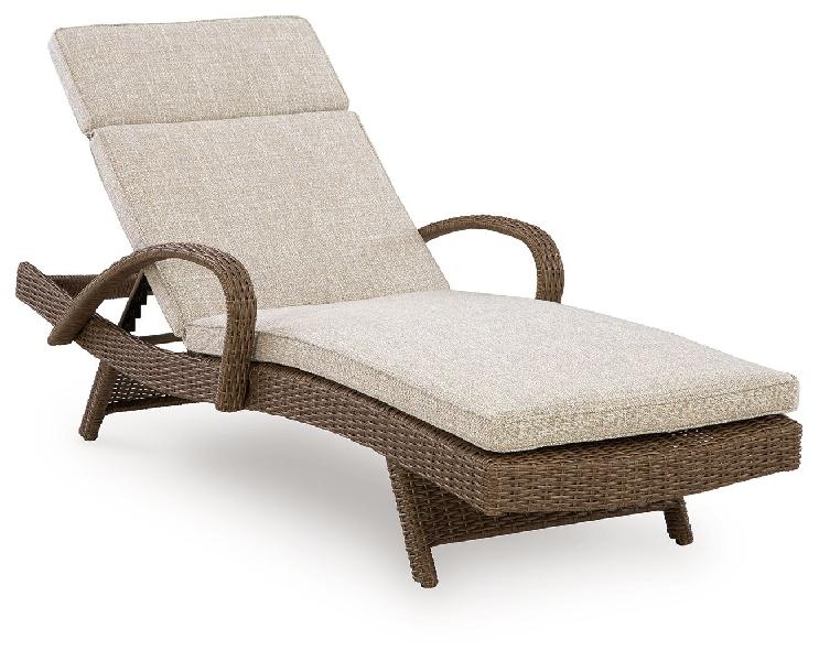 Image of Laguna Heights - Chaise Lounge With Cushion - Beige