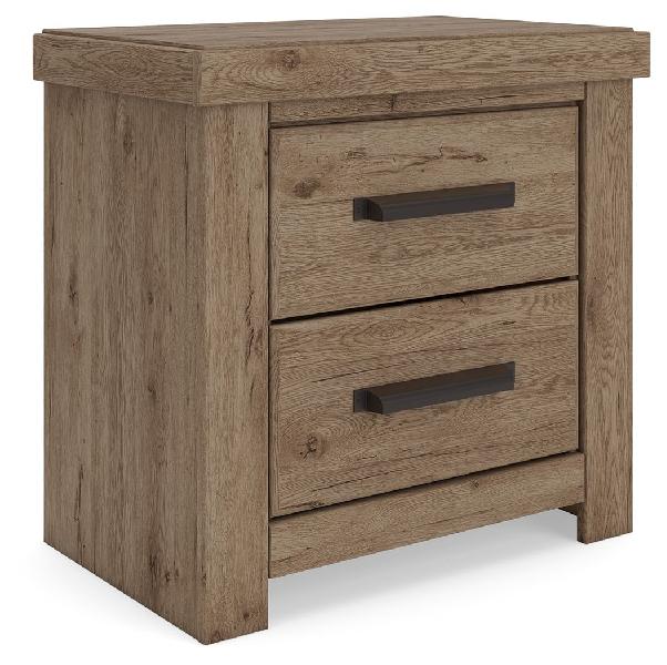 Image of Oliandon - Two Drawer Night Stand - Light Brown