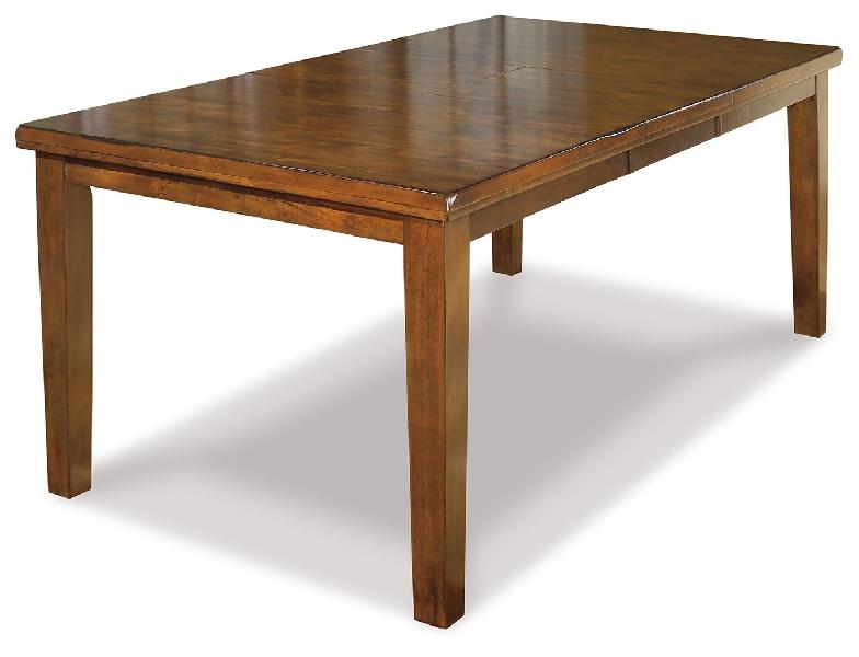 Image of Ralene - Rectangular Dining Room Butterfly Extension Table - Medium Brown