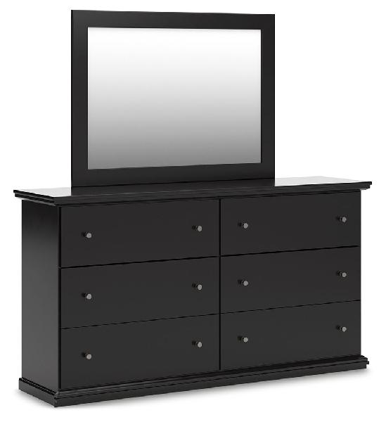 Image of Maribel - Dresser and Mirror - Black