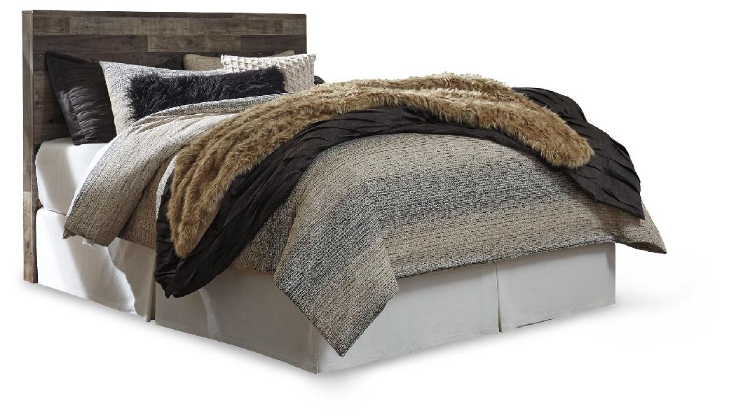 Image of Derekson - Queen Panel Headboard - Multi Gray