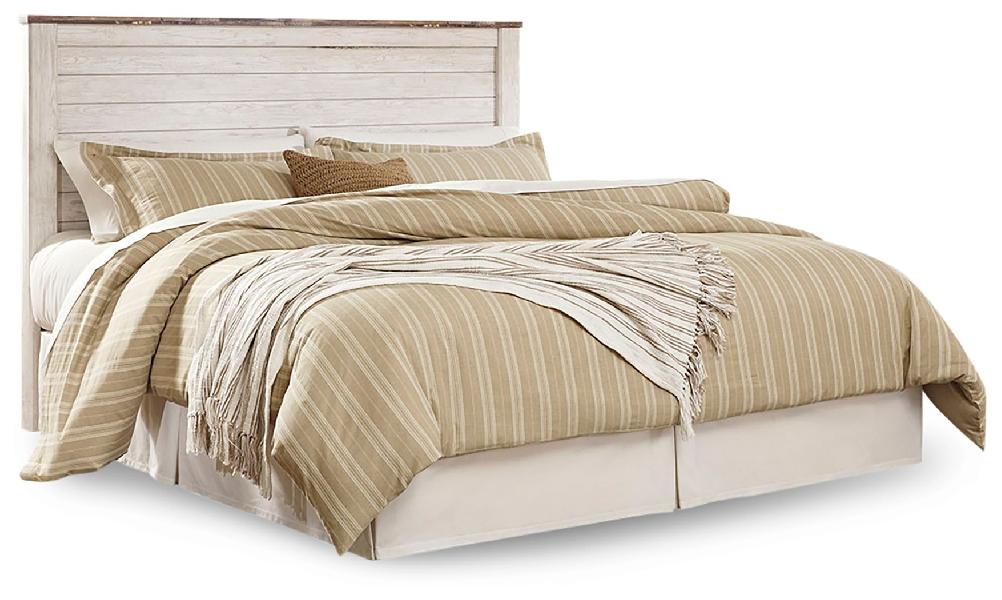 Image of Willowton - King/Cal King Panel Headboard - Whitewash