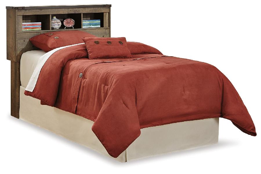 Image of Trinell - Twin Bookcase Headboard - Brown