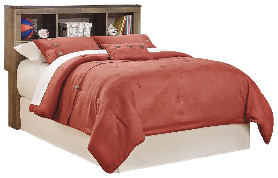 Image of Trinell - Full Bookcase Headboard - Brown