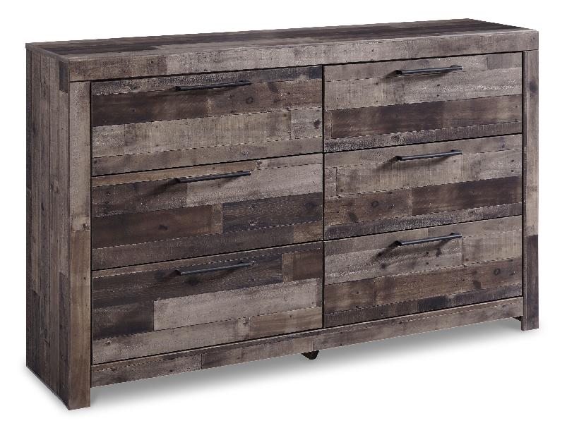 Image of Derekson - Six Drawer Dresser - Multi Gray