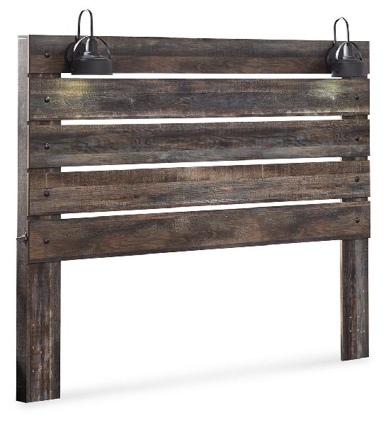 Image of Drystan - King Panel Headboard - Brown / Beige