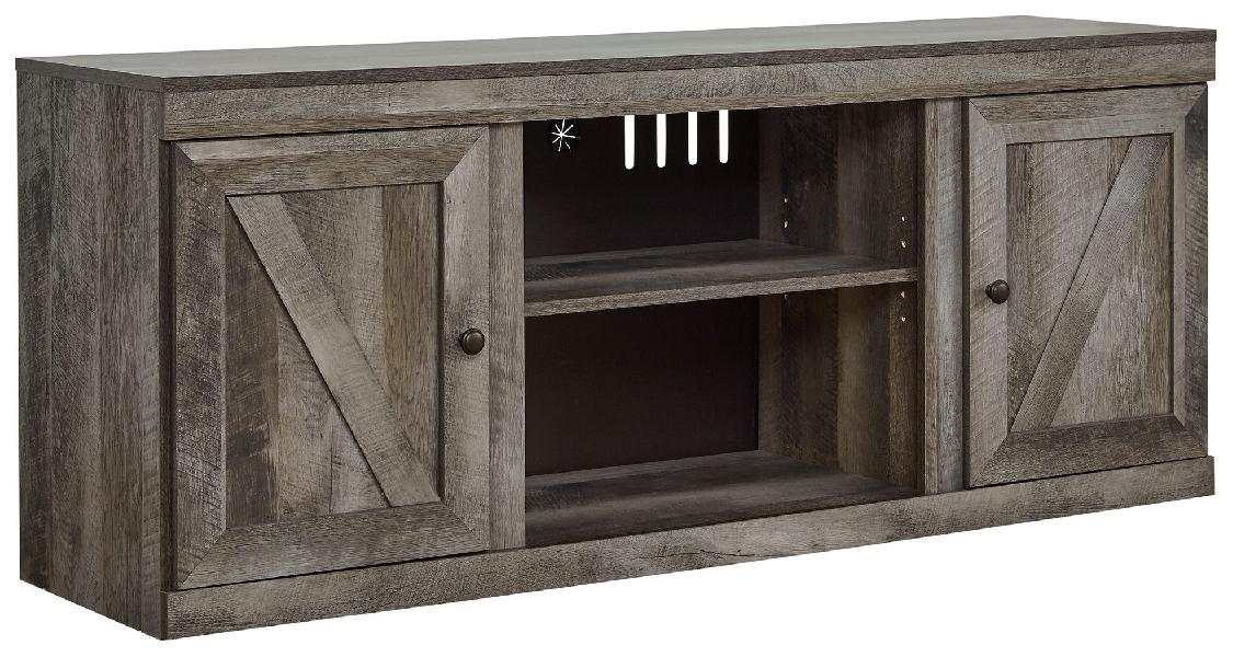 Image of Wynnlow - LG TV Stand w/Fireplace Option - Gray