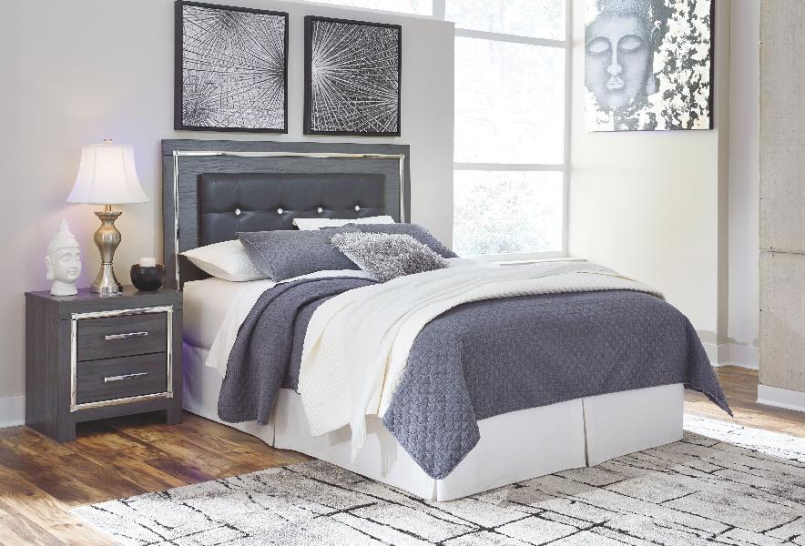 Image of Lodanna - Queen UPH Panel Headboard - Gray