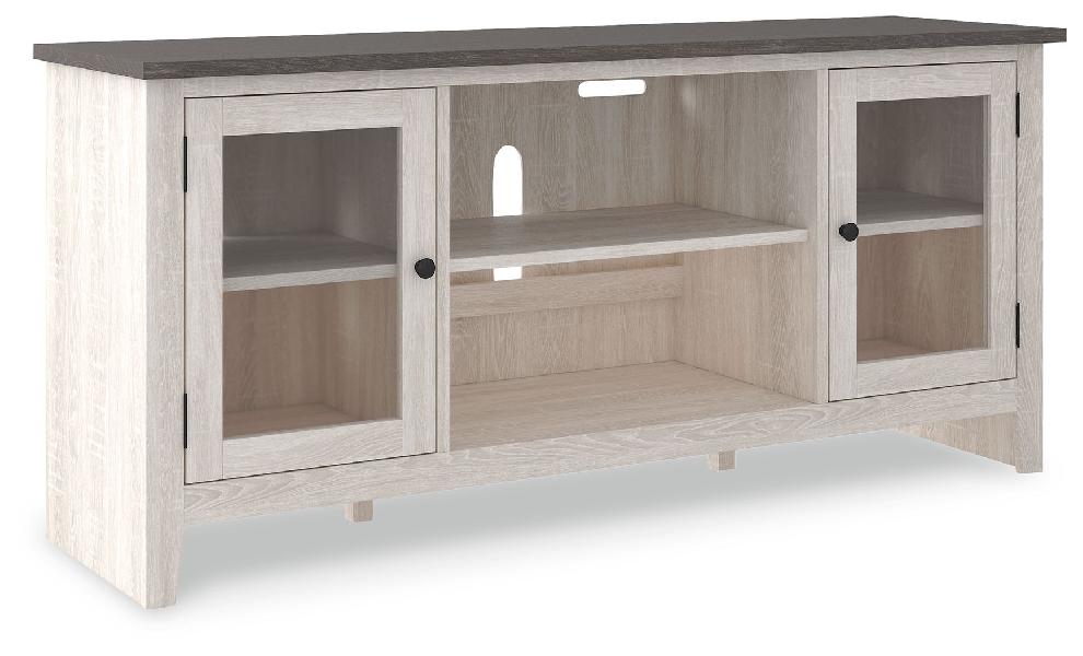 Image of Dorrinson - LG TV Stand w/Fireplace Option - White