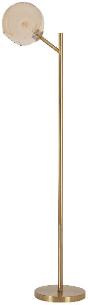 Image of Abanson - Metal Floor Lamp  - Amber / Gold Finish