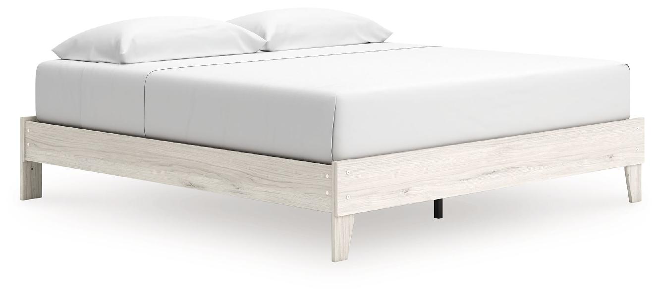 Image of Socalle - King Platform Bed - Light Natural