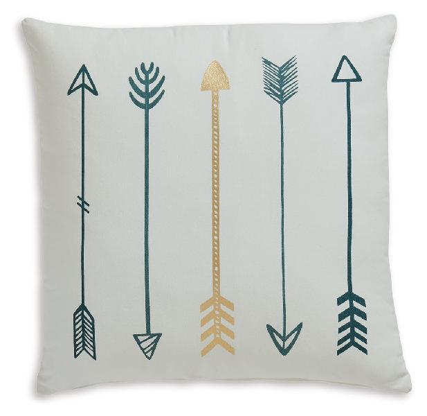 Image of Gyldan - Pillow (Set of 4) - White / Teal / Gold