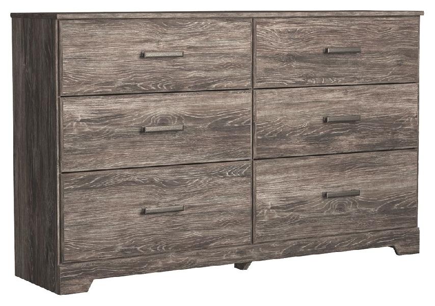 Image of Ralinksi - Six Drawer Dresser - Gray