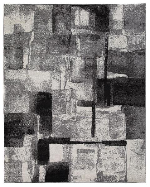 Image of Brycebourne - 5' x 8' Rug - Black / Cream / Gray